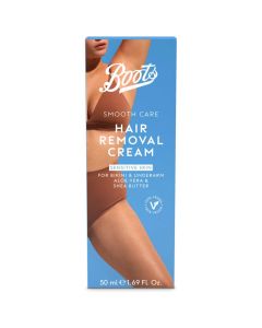 Boots Smooth Care Hair Removal Cream Sensitive Bikini & Underarm 50ml