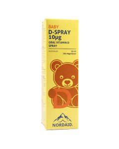 Nordaid D-Spray Baby 10μg vitamin D munnspray 30ml