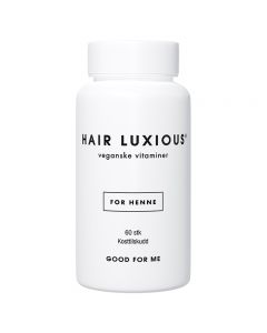 Good For Me Hair Luxious for henne Veganske vitaminer 60 stk