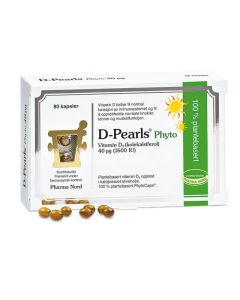 D-Pearls Phyto 40mcg, 80 kapsler