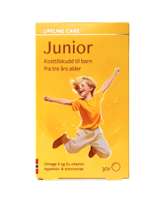 Lifeline Care Junior Kosttilskudd geleputer med sitron- og appelsinsmak 30 stk