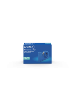 Alvita Microporous Tape med dispenser 1.25cm x 9.14m