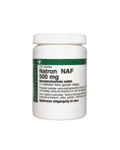 Natron NAF 500 mg  tabletter, 100 stk