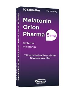 Melatonin Orion Pharma 5 mg tabletter 10 stk
