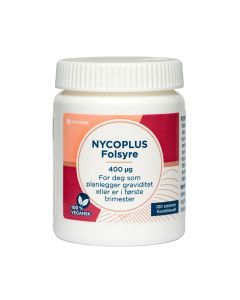 Nycoplus Folsyre 400 mcg tabletter 100 stk