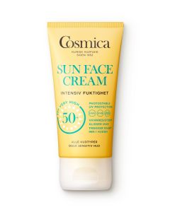 Cosmica Sun ansiktskrem SPF 50+ uten parfyme 50ml