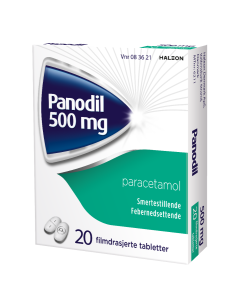 Panodil tabletter 500 mg 20 stk