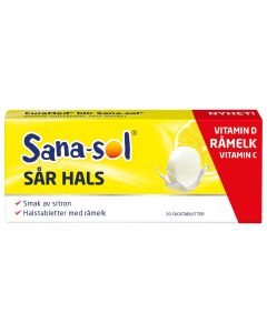 Sana-sol Sår hals, 20 sugetabletetter