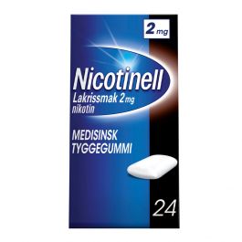 Nicotinell Lakris tyggegummi 2 mg 24 stk
