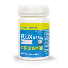 Flux sugetabletter sitron 0,25 mg 200 stk