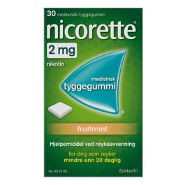 Nicorette fruitmint tyggegummi 2mg 30stk