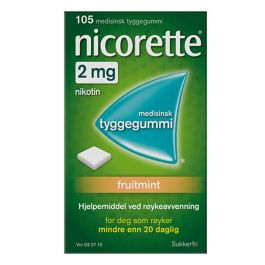 Nicorette fruitmint tyggegummi 2mg 105stk