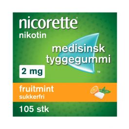 Nicorette fruitmint tyggegummi 2mg 105stk