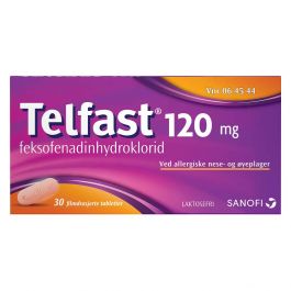 Telfast tabletter 120 mg 30 stk