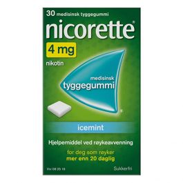 Nicorette icemint tyggegummi 4 mg 30 stk
