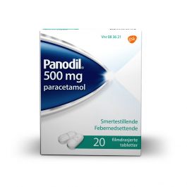 Panodil tabletter 500 mg 20 stk