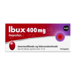 Ibux kapsler 400 mg 10 stk