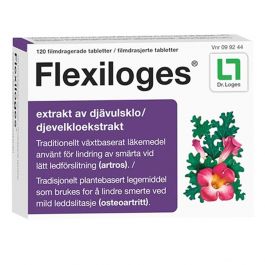 Flexiloges 120 stk filmdrasjerte tabletter