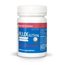 Flux sugetablett bringebær 0,25 mg 200 stk