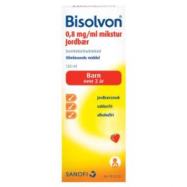 Bisolvon mikstur jordbær 0.8 mg/ml 125 ml