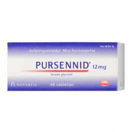 Pursennid tabletter 12 mg 40 stk