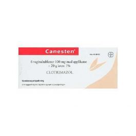 Canesten 6 dagers 6 vaginaltabletter med applikator 100 mg krem 1% 20g