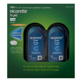 Nicorette sugetablett frukt 2 mg 160 stk