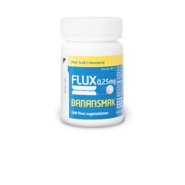 Flux sugetabletter banan 0,25 mg 200 stk