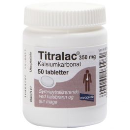 Titralac tabletter 350 mg 50 stk