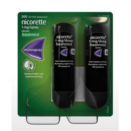 Nicorette mint munnspray 1mg/dose 2 x 150 doser