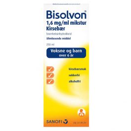 Bisolvon mikstur kirsebær 1.6mg/ml 250 ml