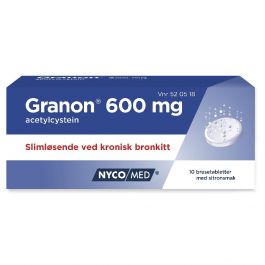 Granon brusetabletter 600 mg 10 stk