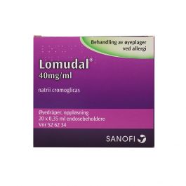 Lomudal øyedråper 40 mg/ ml 20 x 0,35 ml