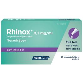 Rhinox nesedråper 0,1 mg/ml stk 20 x 0,3 ml