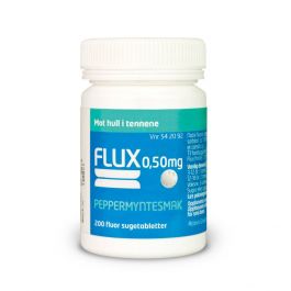 Flux sugetabletter peppermynte 0,50 mg 200 stk