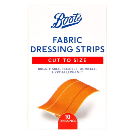 Boots Fabric Dressing Strips, 10stk