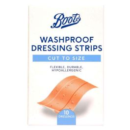 Boots Washproof Dressing Strips, 10stk