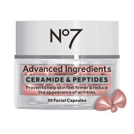 No7 Advanced Ingredients CERAMIDE & PEPTIDES Facial Capsules 30stk