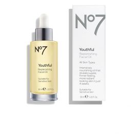 No7 Youthful Replenishing Facial Oil 30ml