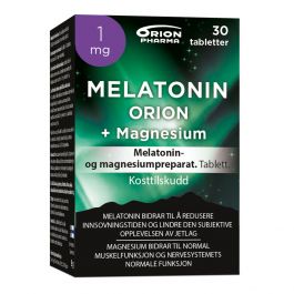Melatonin Orion 1 mg + Magnesium tabl. 30 stk
