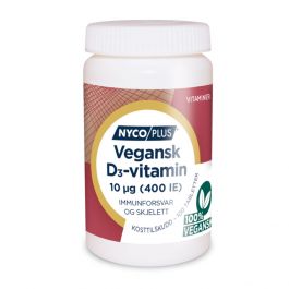 Vegansk D3-vitamin 10 µg tablett 100 tabletter