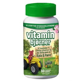 Vitaminbjørner Eple & Pære 60 stk