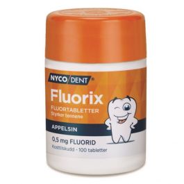 NYCODENT FLUORIX APPELSIN 0,5 mg
