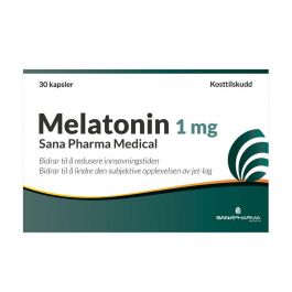 Melatonin 1 mg kapsler, 30 stk