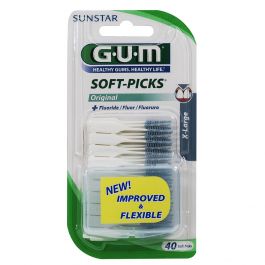 Gum Soft Picks Mellomromst Xl 40 stk