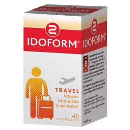 Idoform Travel melkesyrebakterier tyggetabletter 40 stk