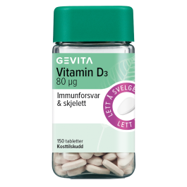 Gevita Vitamin D3 80 µg tabletter 150 stk