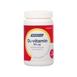 Nycoplus D3-vitamin 80 mcg tabletter 100 stk