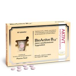 BioActive B12 600 µg tyggetabletter 60 stk