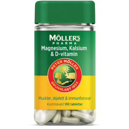 Möller's Pharma Magnesium, Kalsium & D-vitamin